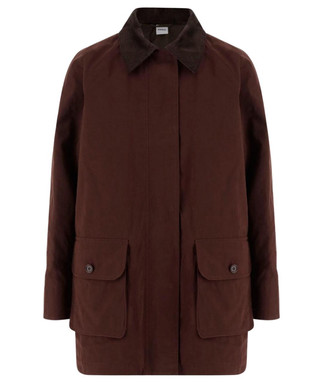 ASPESI Коричневая хлопковая куртка, фото 1