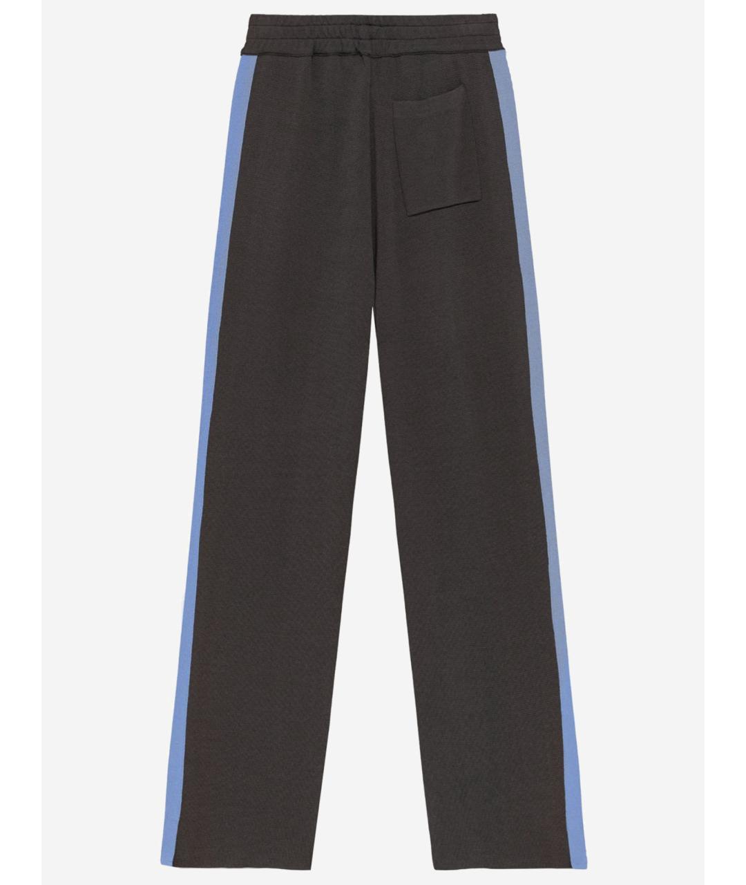 AUTRY Серые вискозные повседневные брюки, фото 2