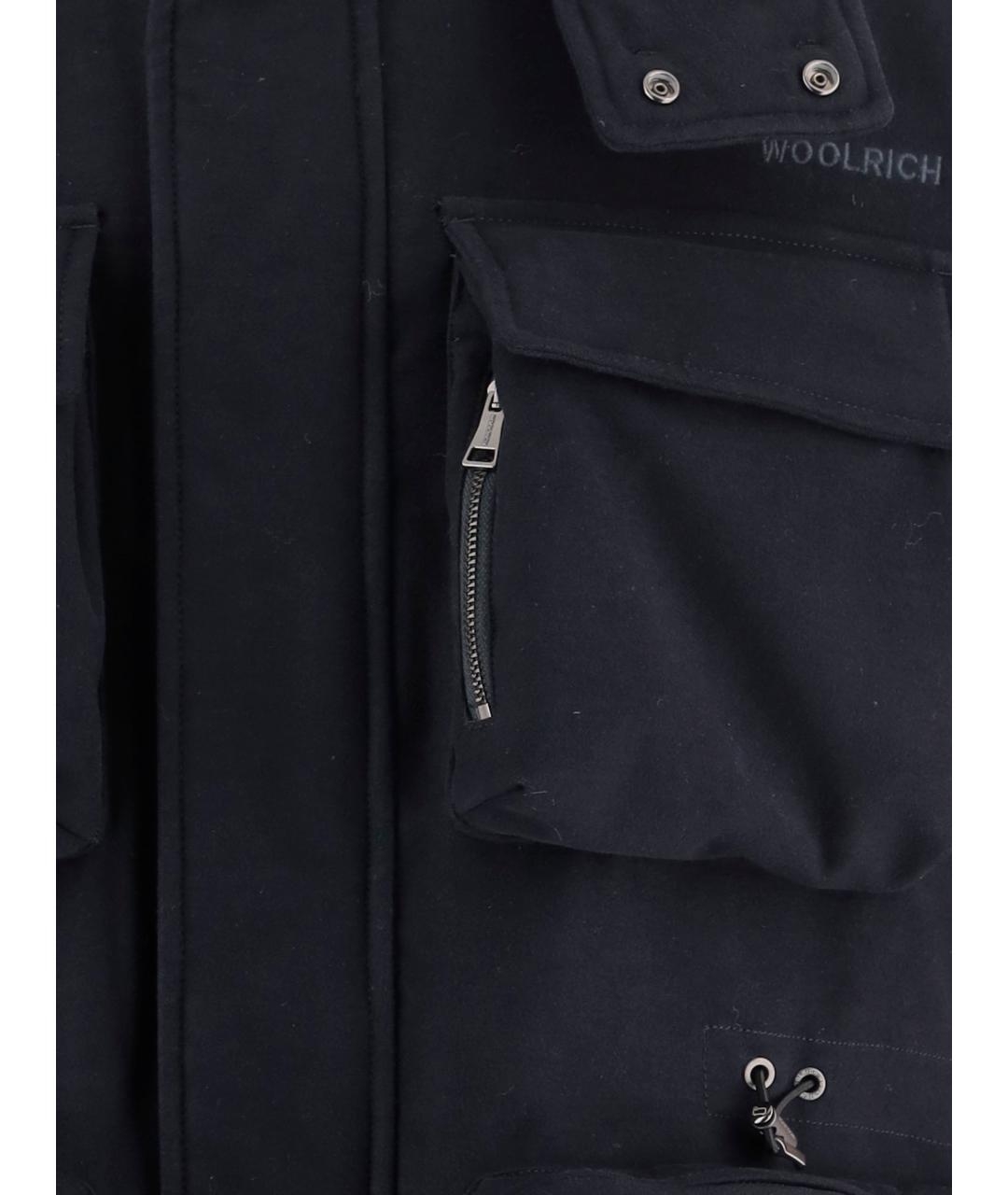 WOOLRICH Темно-синяя хлопковая куртка, фото 3