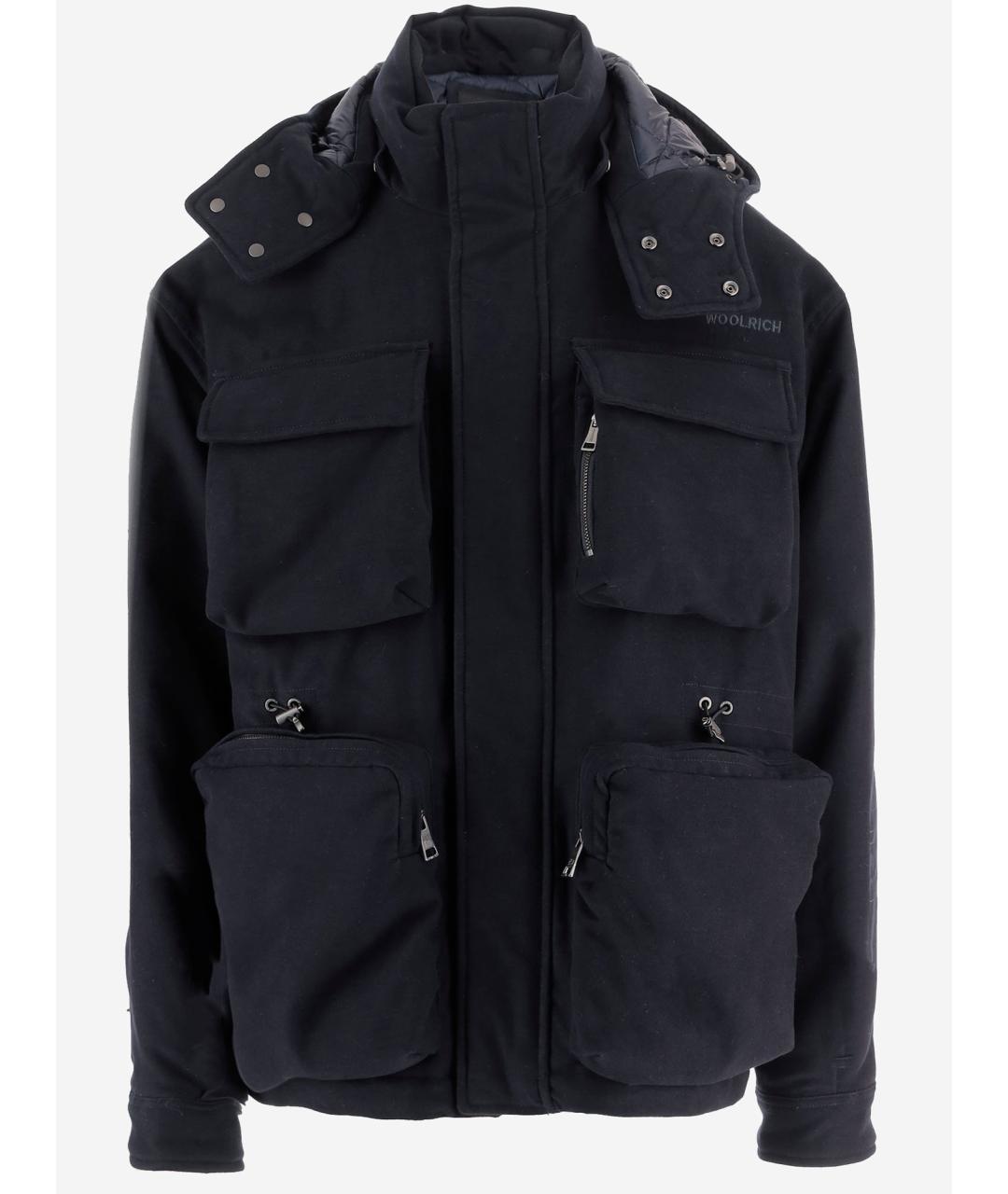 WOOLRICH Темно-синяя хлопковая куртка, фото 4