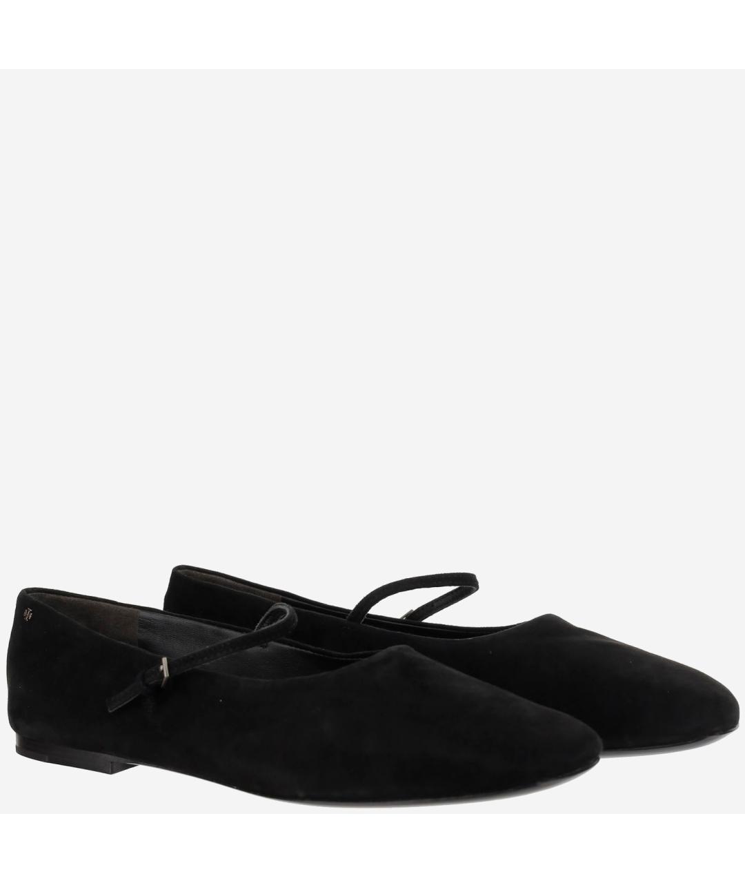 TORY BURCH Черные замшевые балетки, фото 3