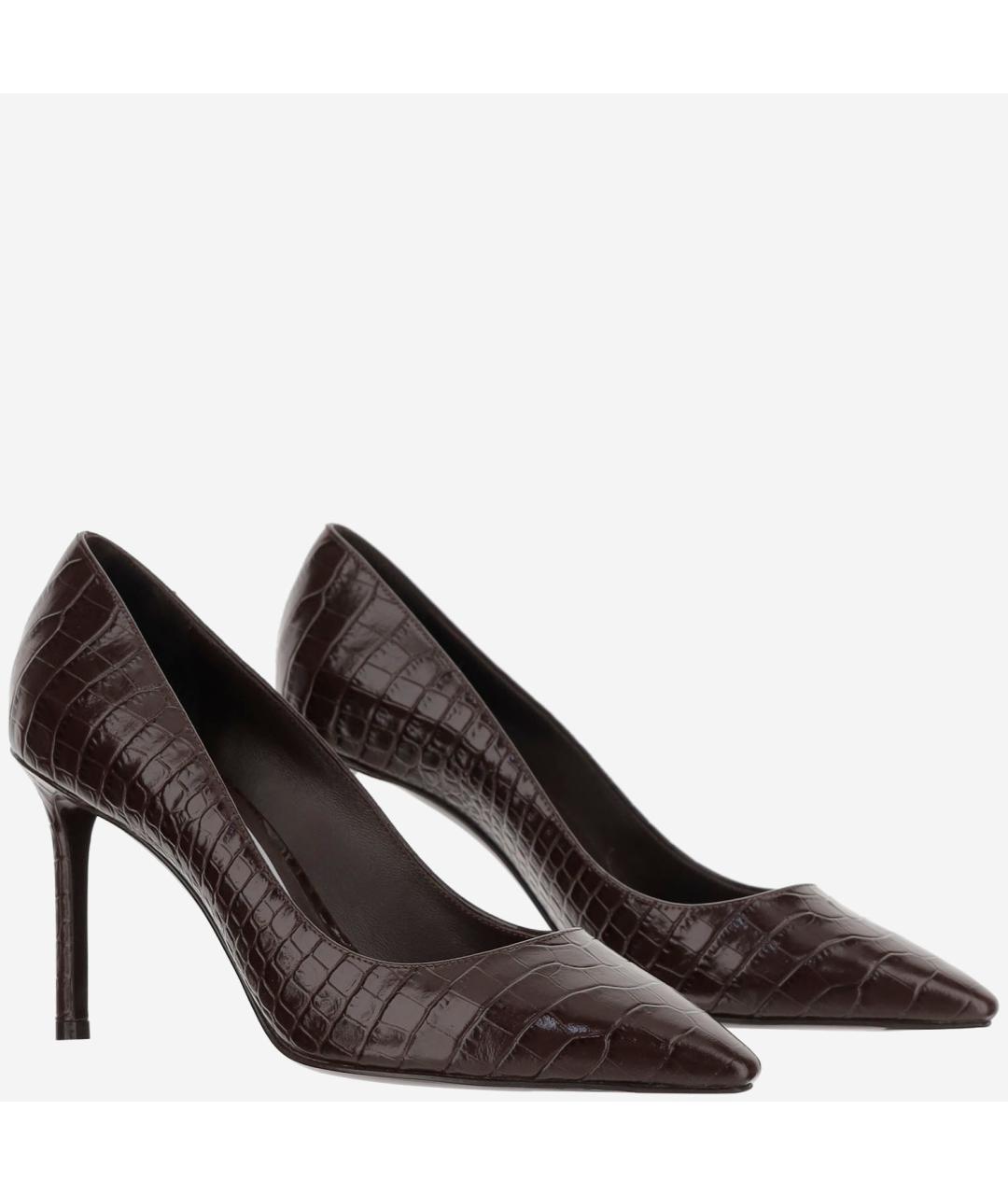 JIMMY CHOO Коричневые кожаные туфли, фото 2