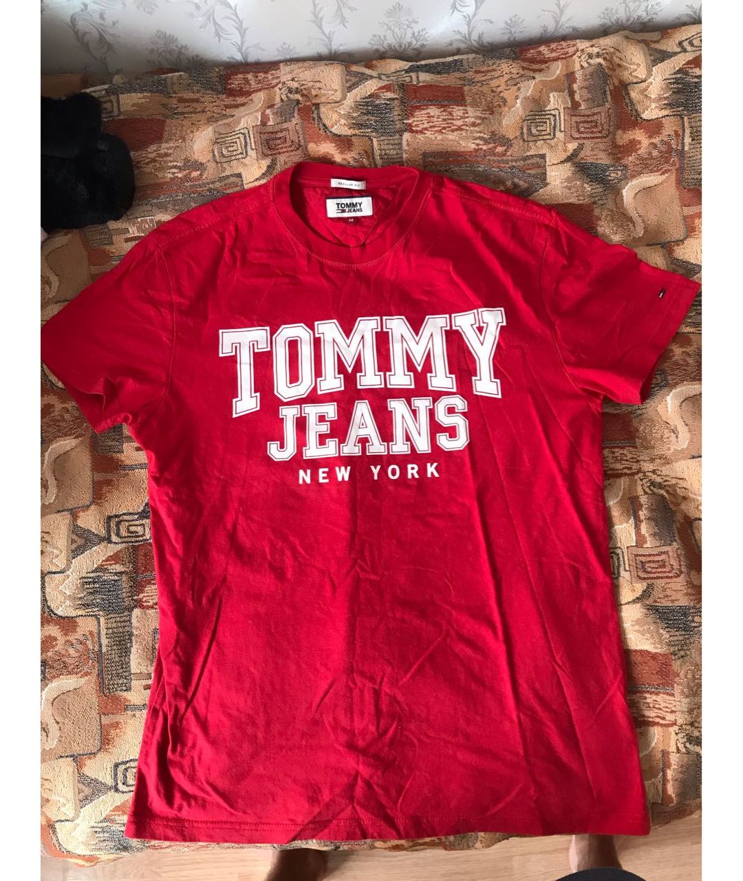 TOMMY HILFIGER Красная хлопковая футболка, фото 5
