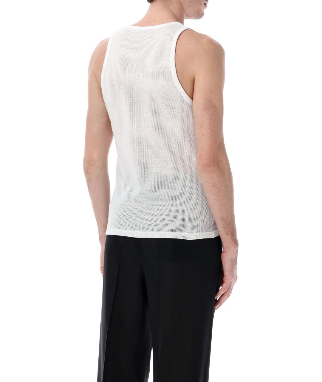 TOM FORD Белая хлопковая майка, фото 2