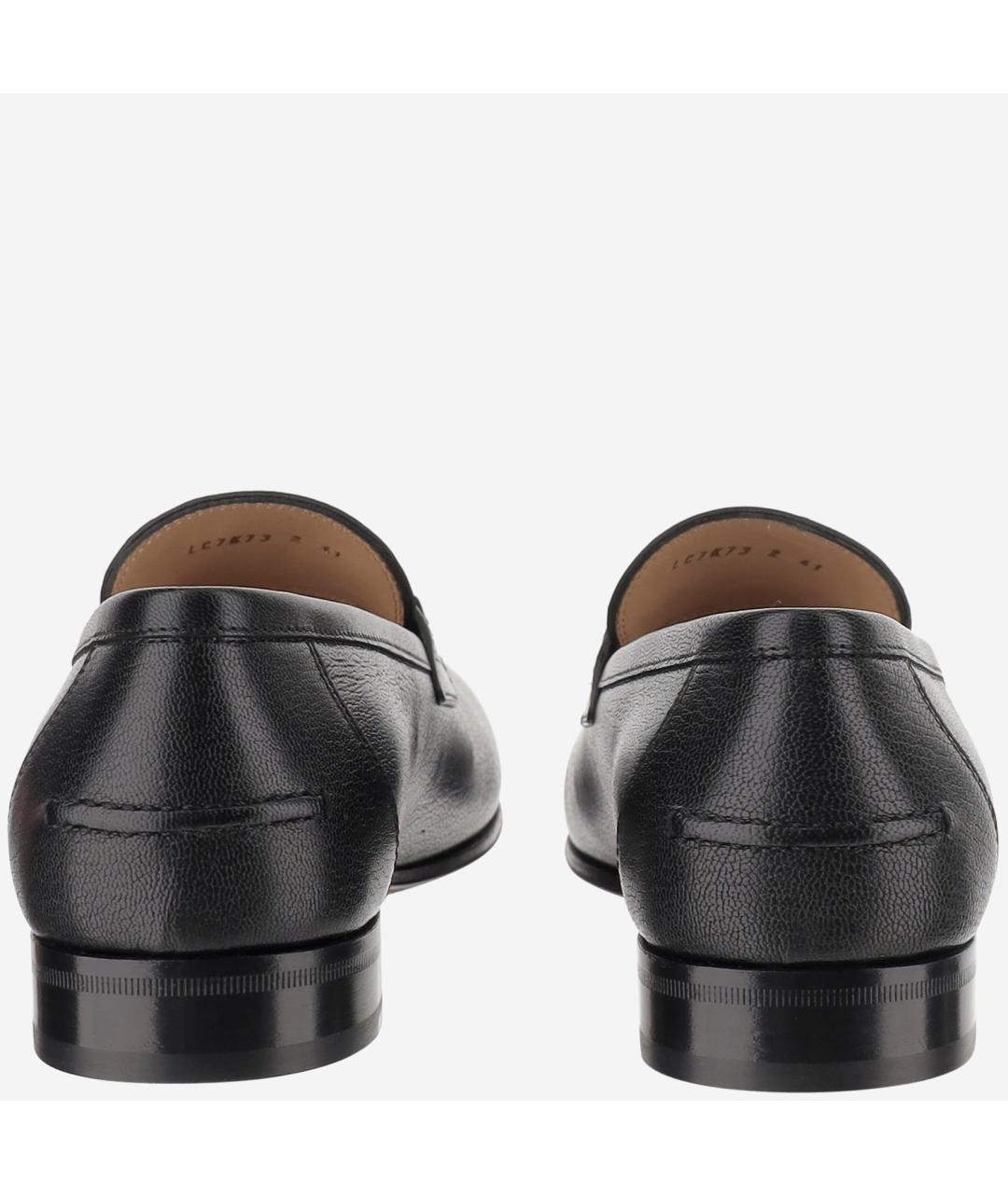 VALENTINO Черные кожаные лоферы, фото 4