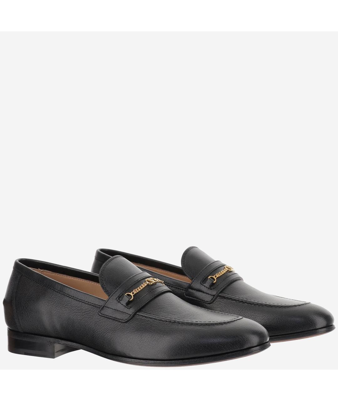 VALENTINO Черные кожаные лоферы, фото 3