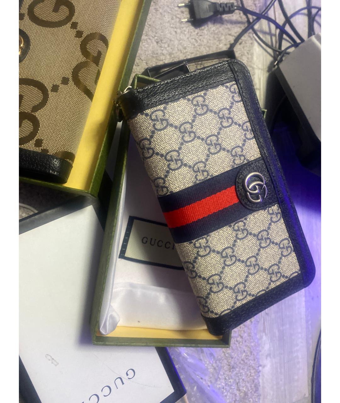 GUCCI Темно-синий кошелек, фото 5