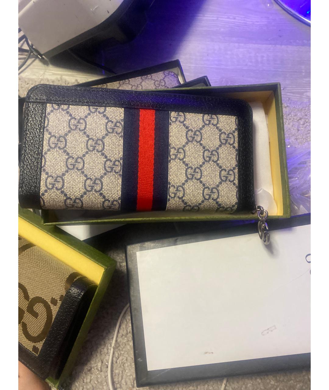 GUCCI Темно-синий кошелек, фото 3