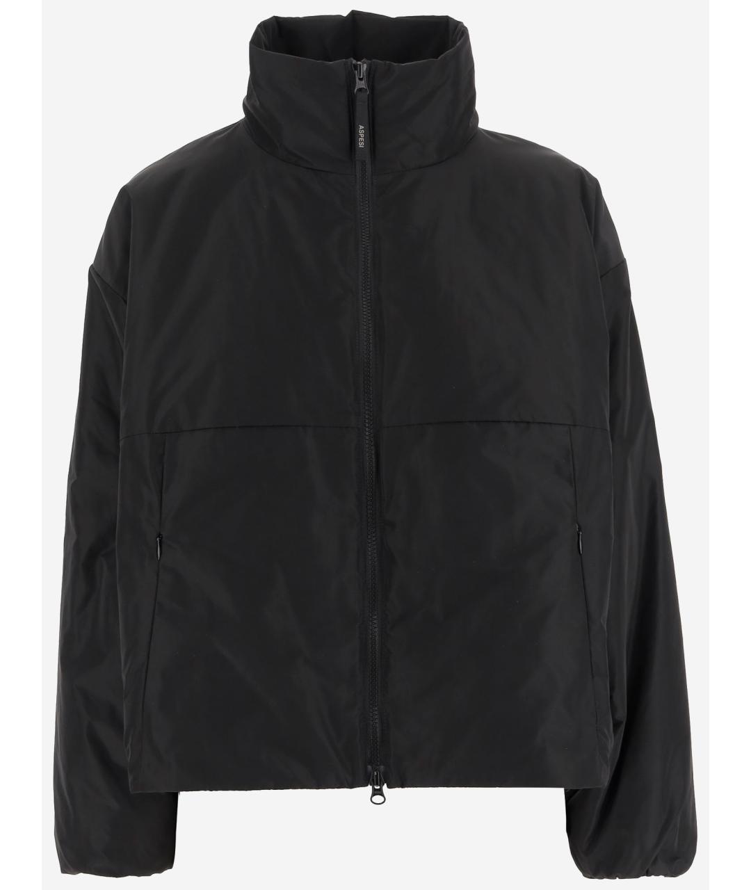 ASPESI Черная полиэстеровая куртка, фото 1