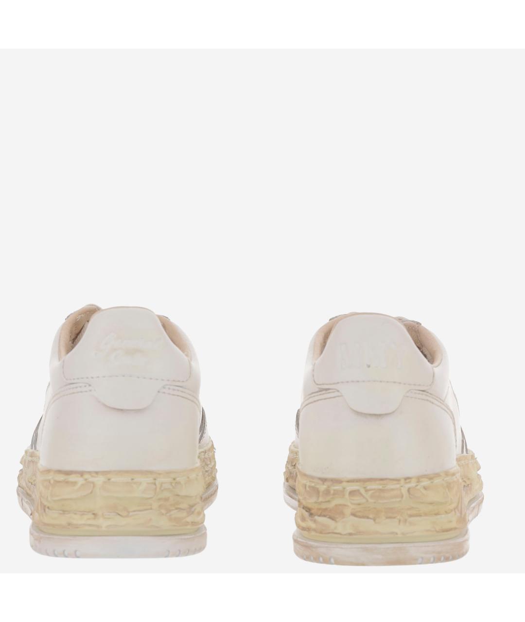AUTRY Белые кожаные низкие кроссовки / кеды, фото 3