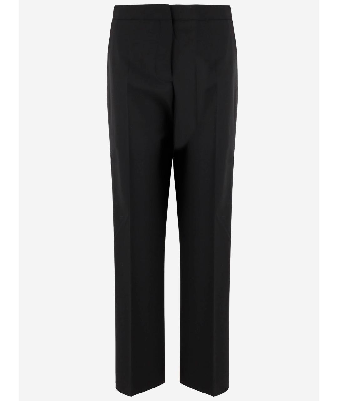 TORY BURCH Черные полиэстеровые прямые брюки, фото 4