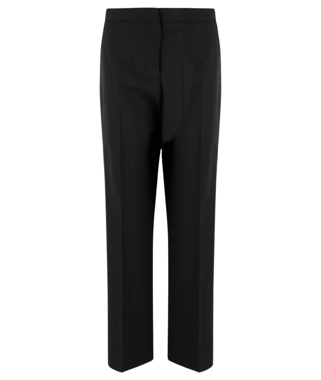 TORY BURCH Черные полиэстеровые прямые брюки, фото 1