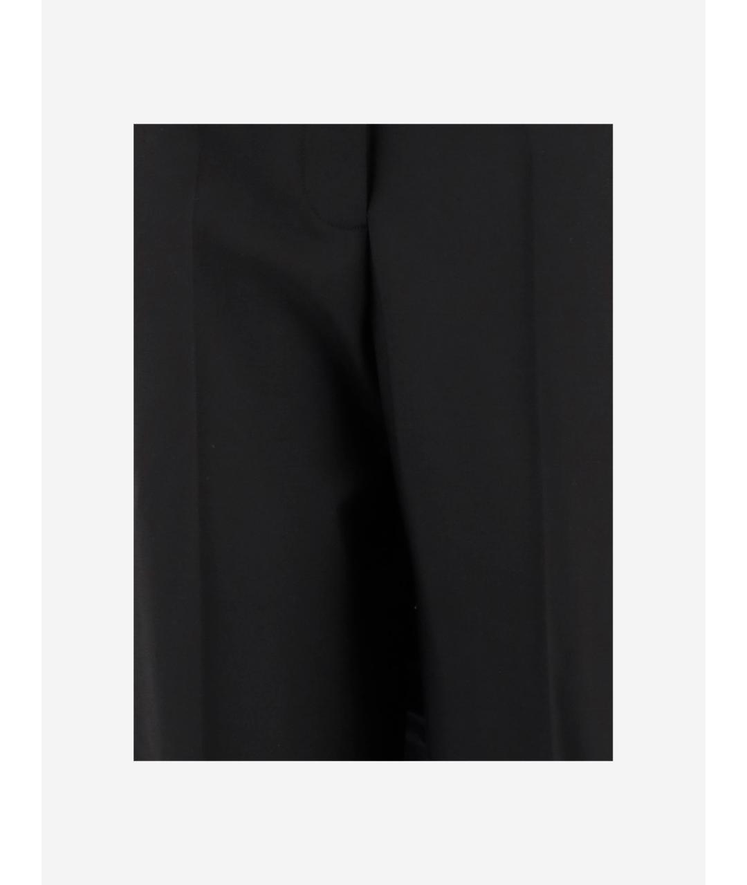 TORY BURCH Черные полиэстеровые прямые брюки, фото 3