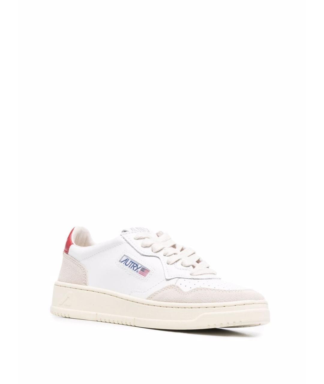 AUTRY Белые кожаные кроссовки, фото 3