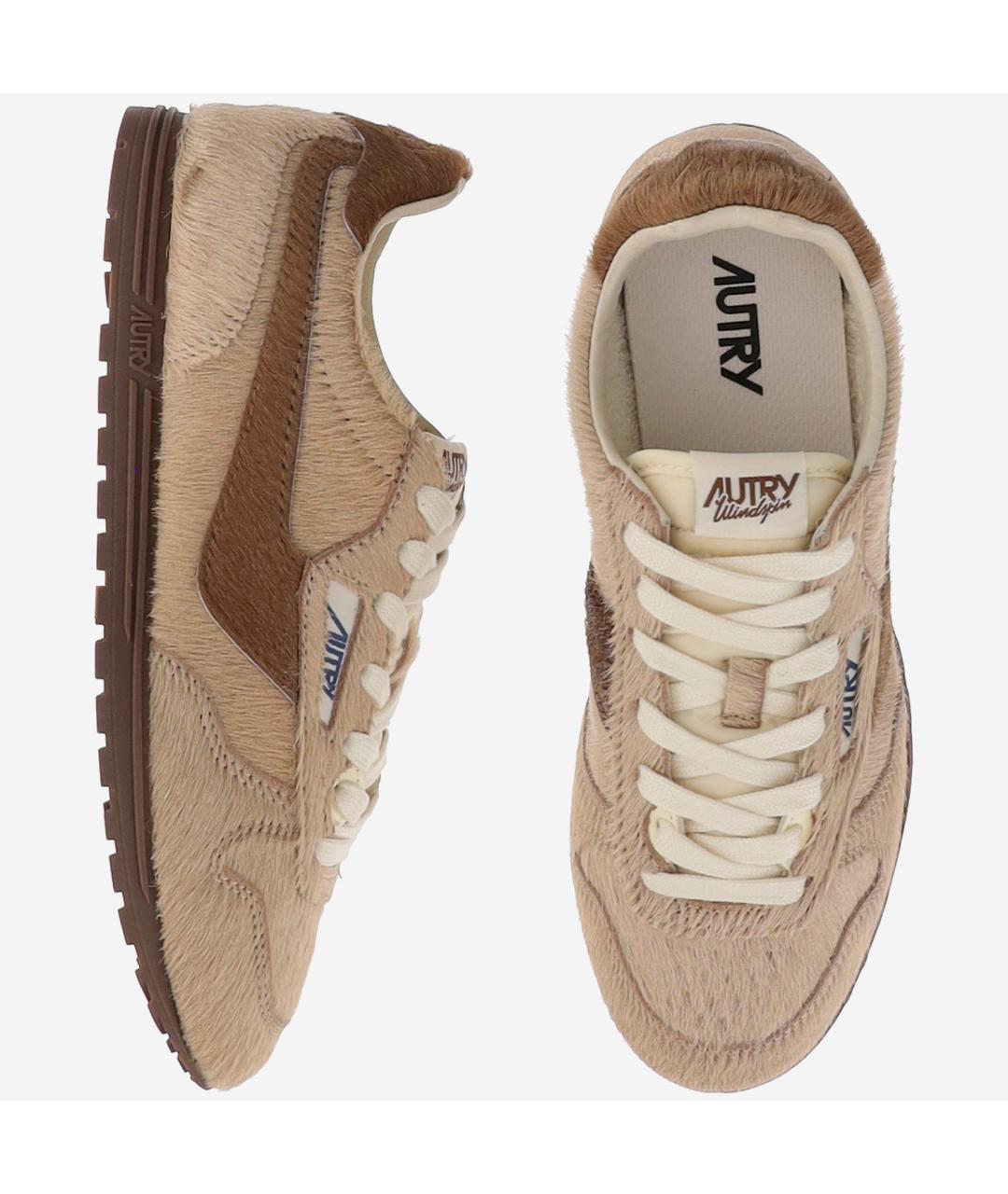 AUTRY Коричневые кожаные кроссовки, фото 2