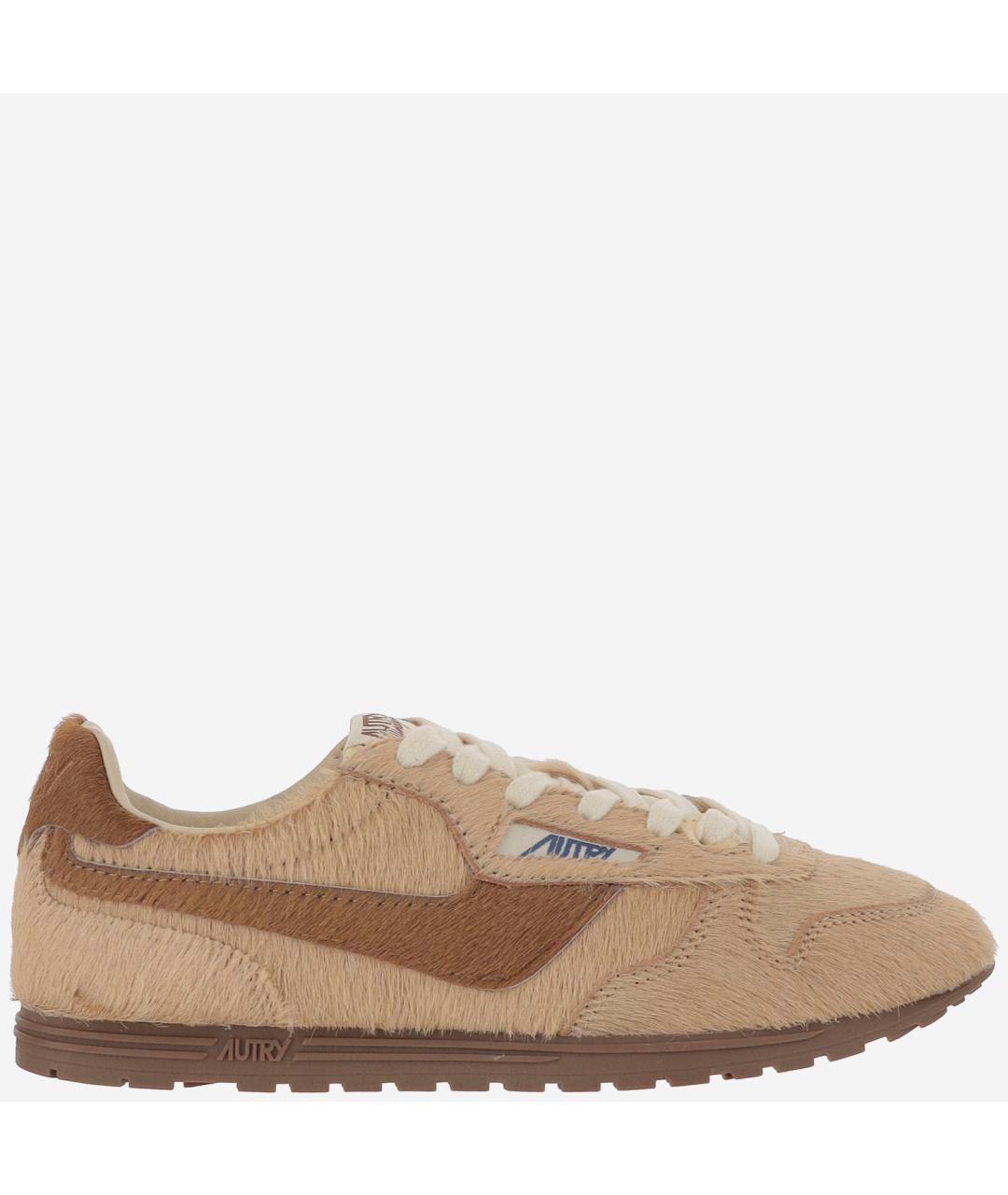 AUTRY Коричневые кожаные кроссовки, фото 6