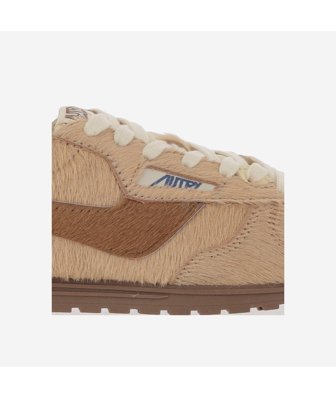 AUTRY Коричневые кожаные кроссовки, фото 5