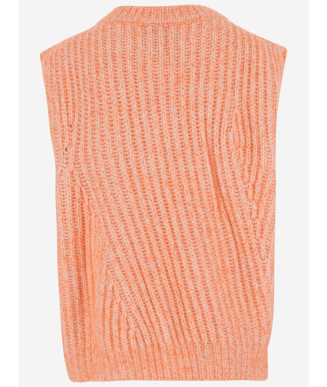 Sa Su Phi Оранжевая шерстяная жилетка, фото 2