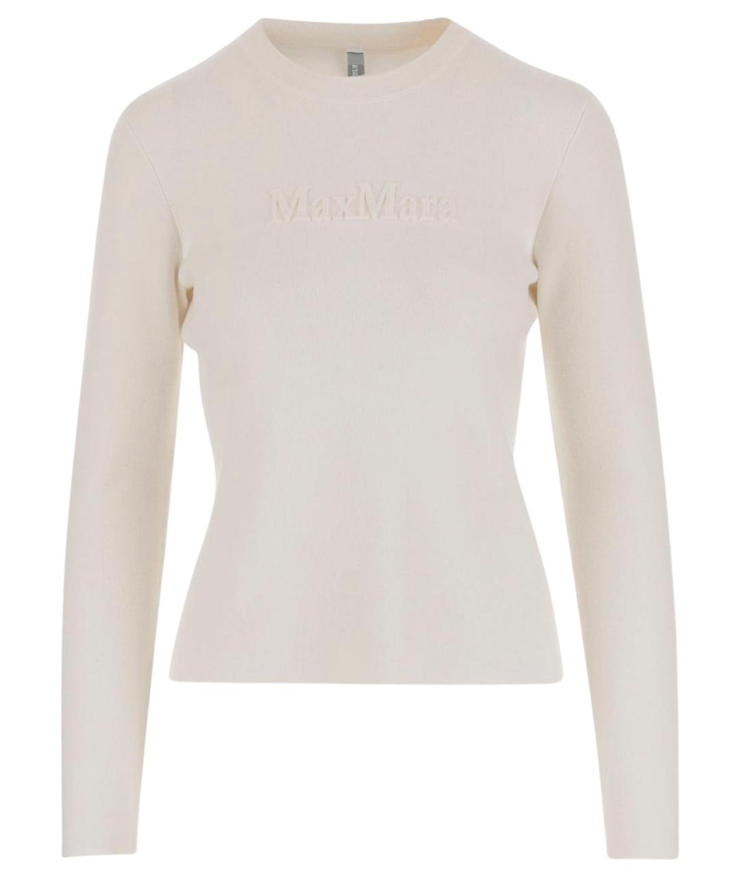 MAX MARA Бежевый вискозный джемпер / свитер, фото 1