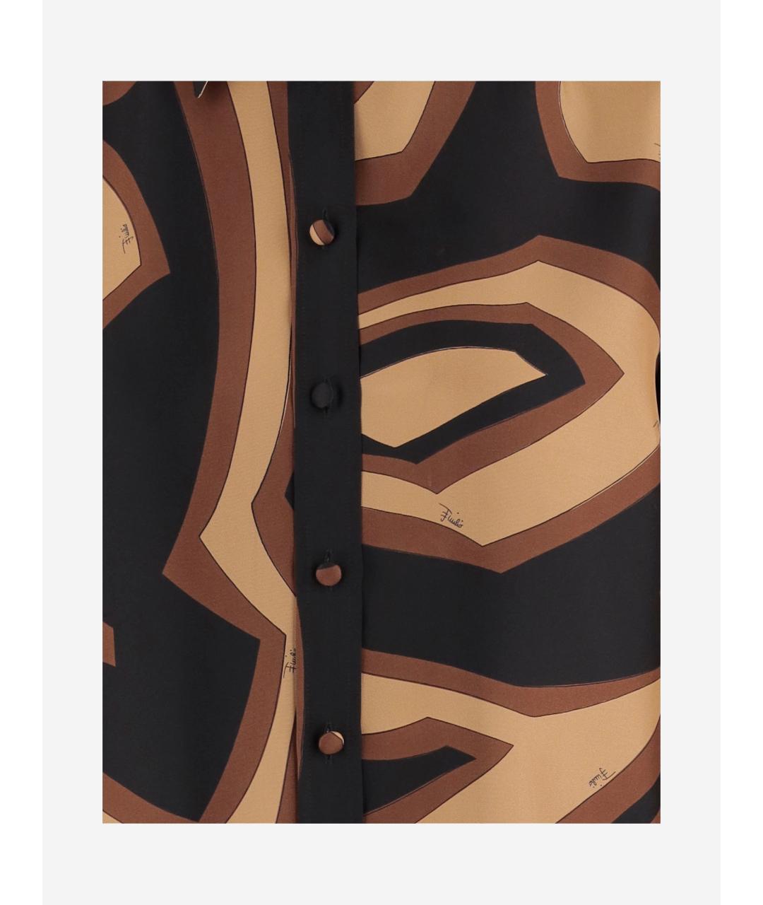 EMILIO PUCCI Мульти шелковая рубашка, фото 3