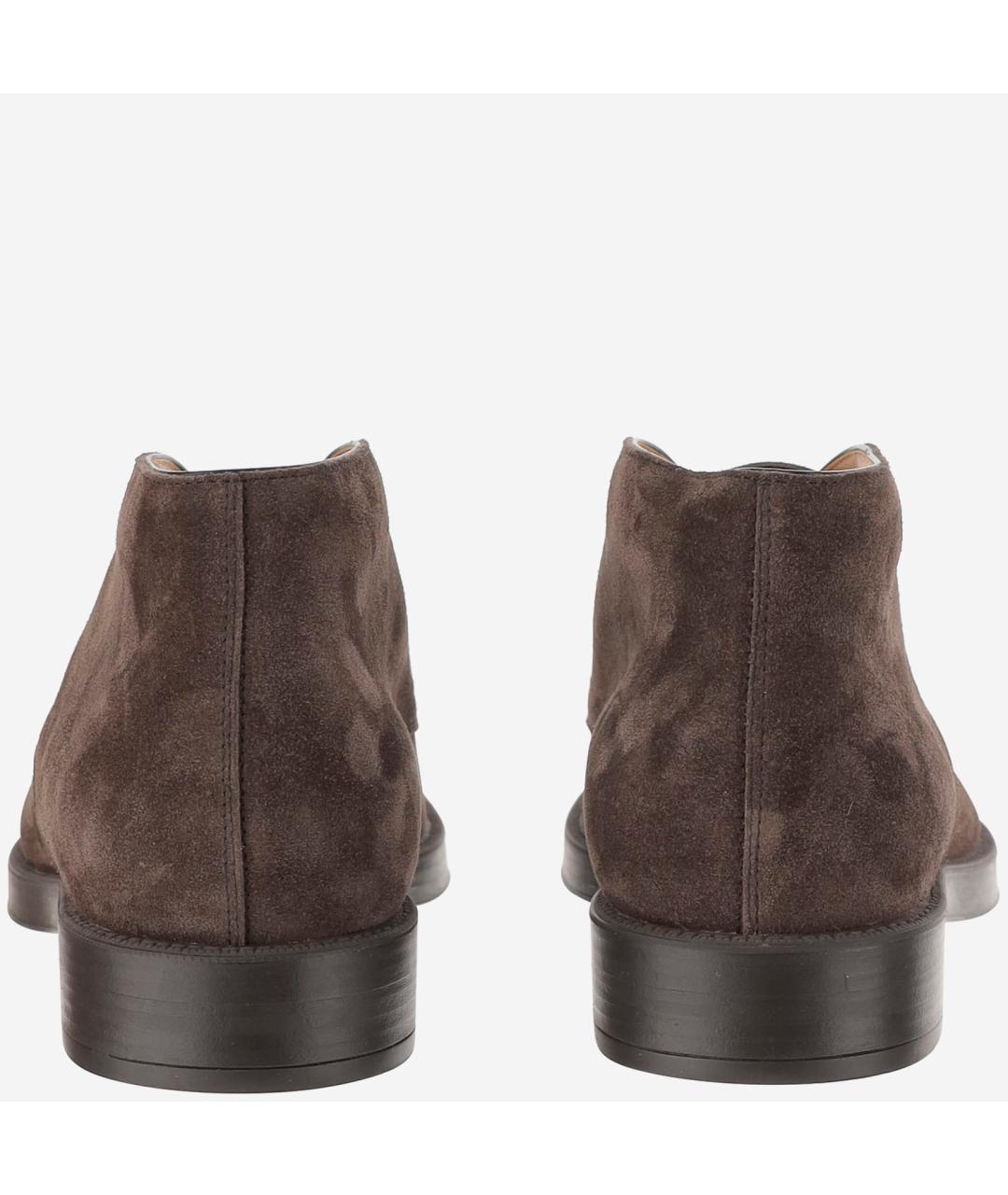 TOD'S Коричневые замшевые высокие ботинки, фото 4