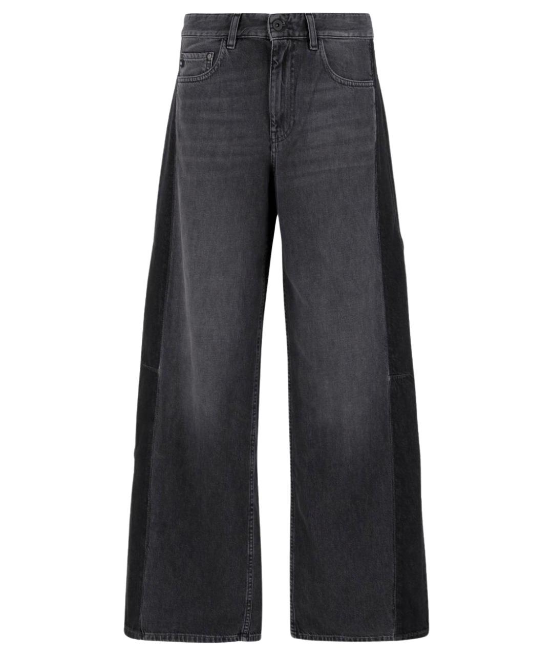 AG JEANS Серые хлопковые джинсы клеш, фото 1