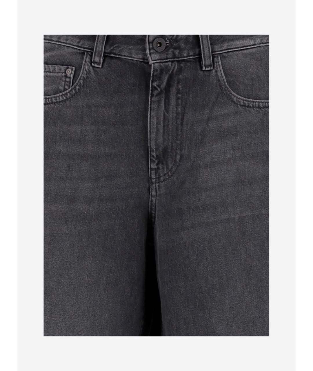 AG JEANS Серые хлопковые джинсы клеш, фото 3