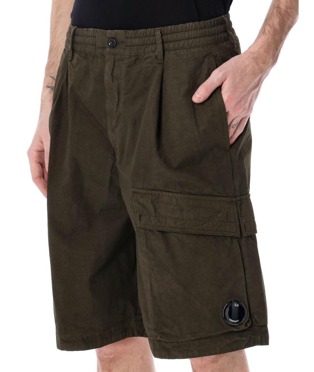 CP COMPANY Хаки хлопковые шорты, фото 3