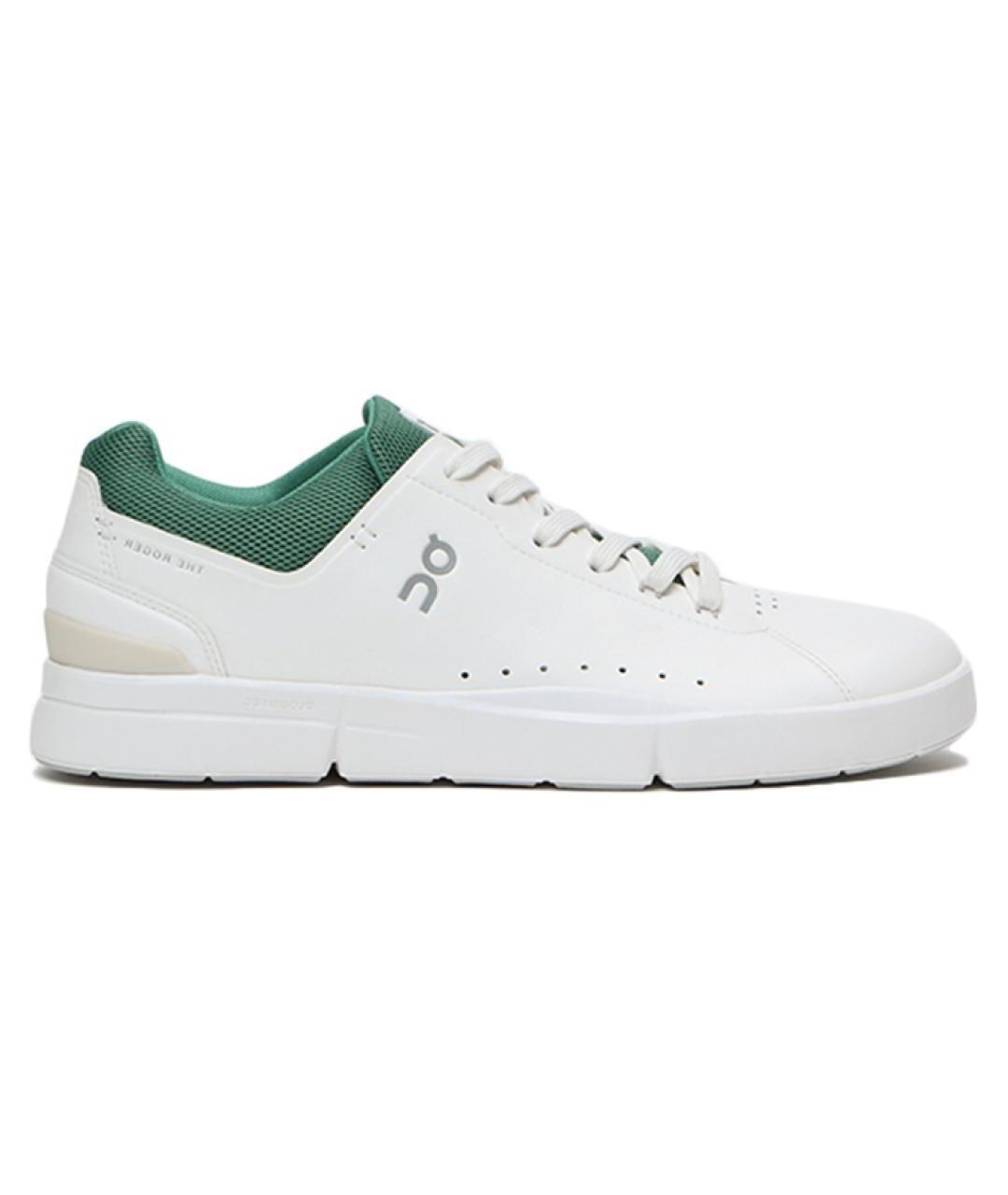 ON Белые кожаные низкие кроссовки / кеды, фото 1