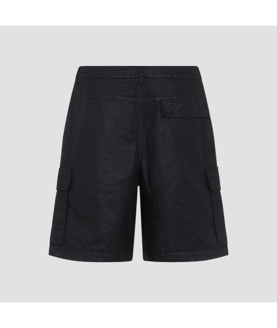 STONE ISLAND Черные полиамидовые шорты, фото 3