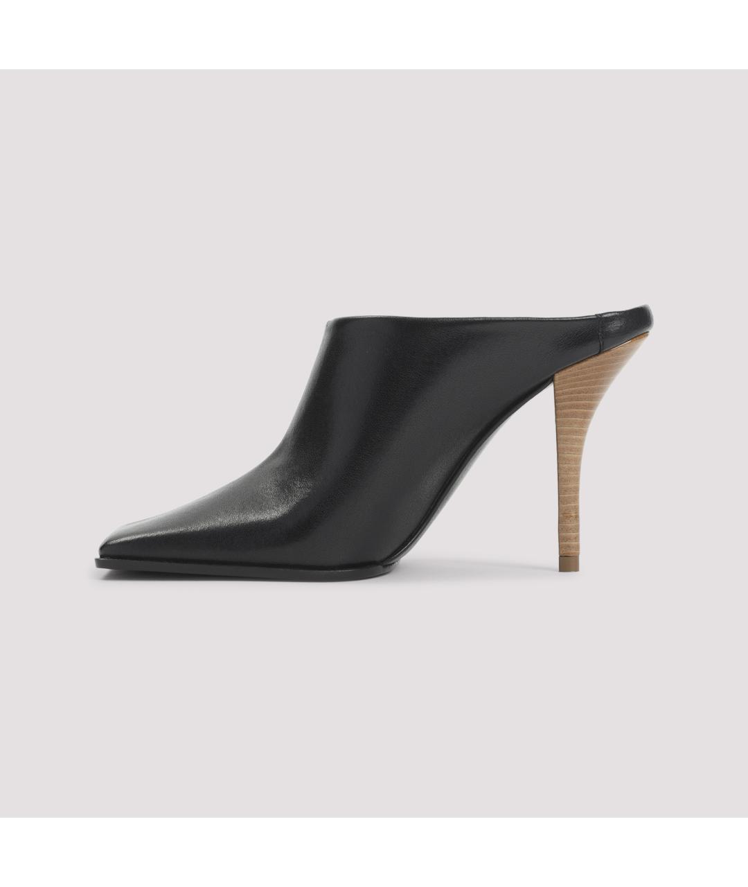 ALAIA Черные кожаные мюли, фото 2