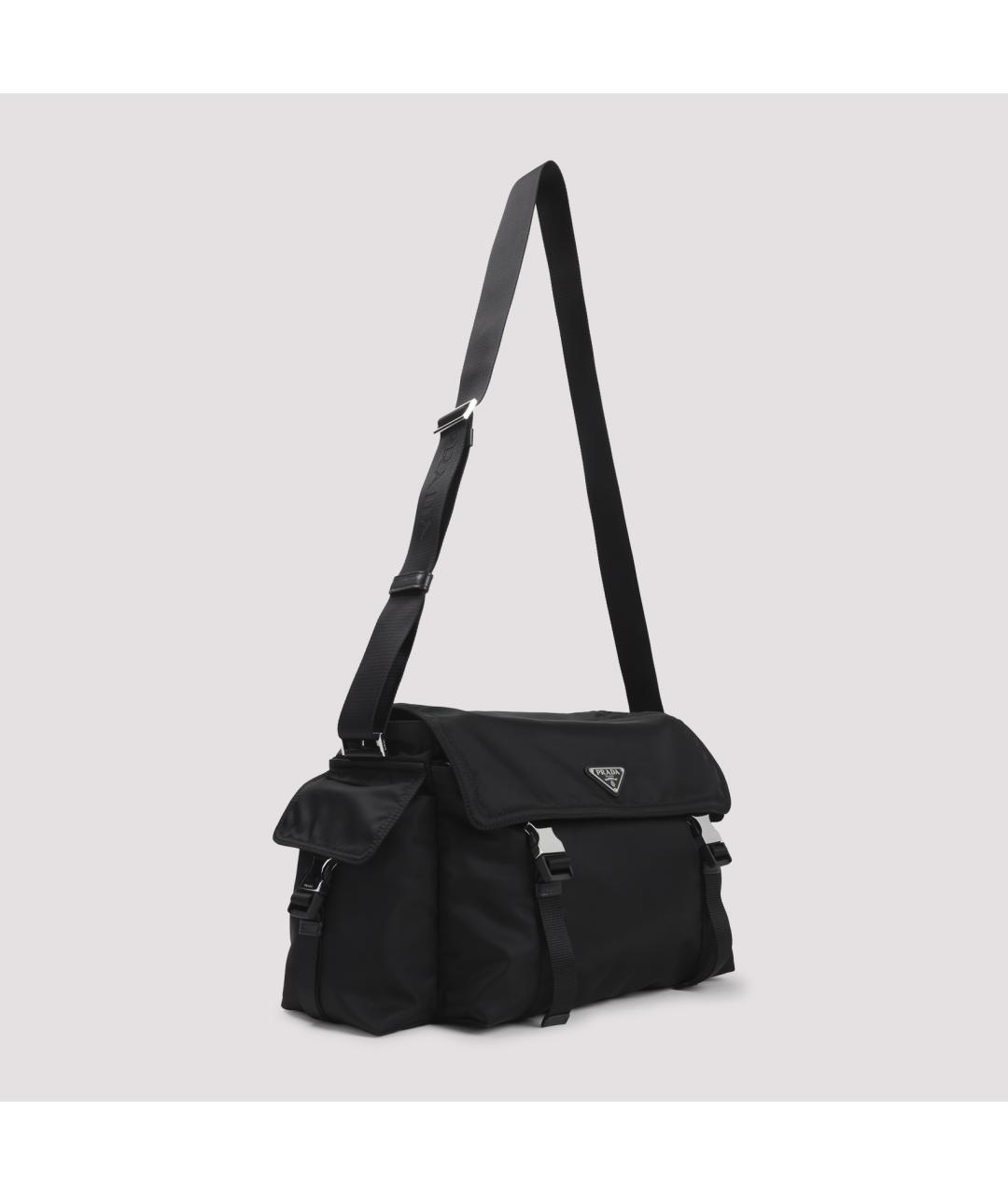 PRADA Черная синтетическая сумка на плечо, фото 4
