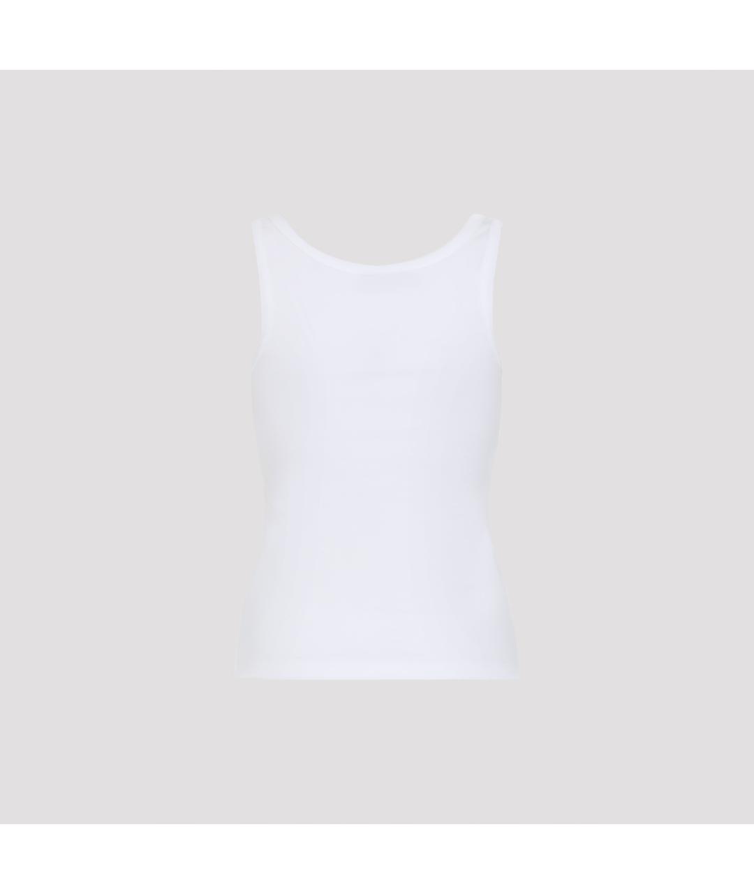 VERSACE Белая хлопковая майка, фото 3