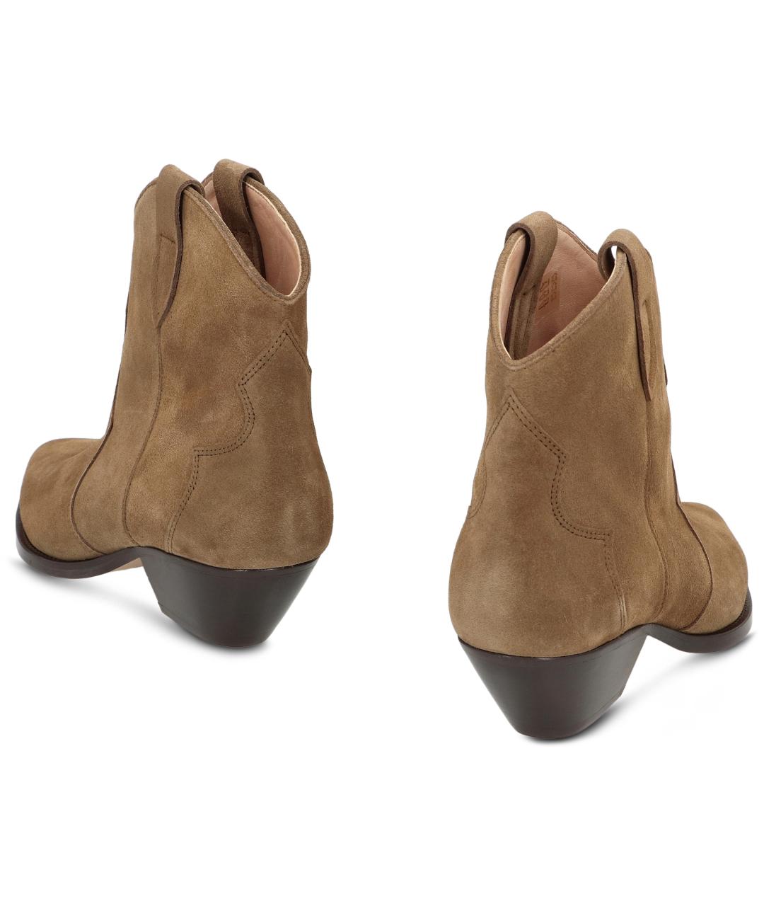 ISABEL MARANT Коричневые замшевые ботинки, фото 4