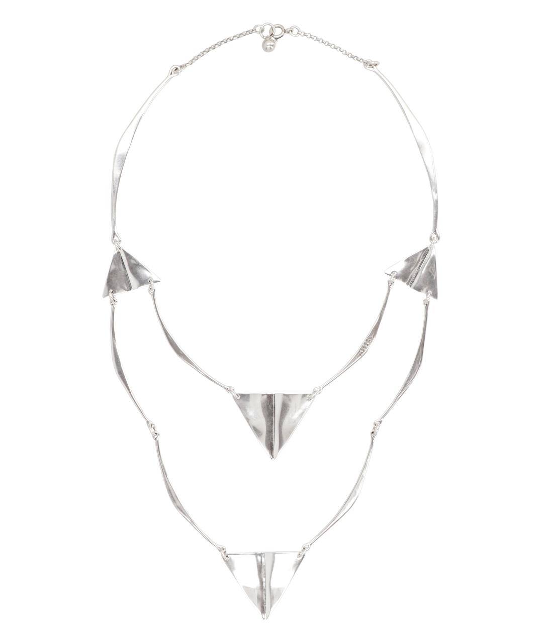 ISABEL MARANT Серебряное металлическое колье, фото 3