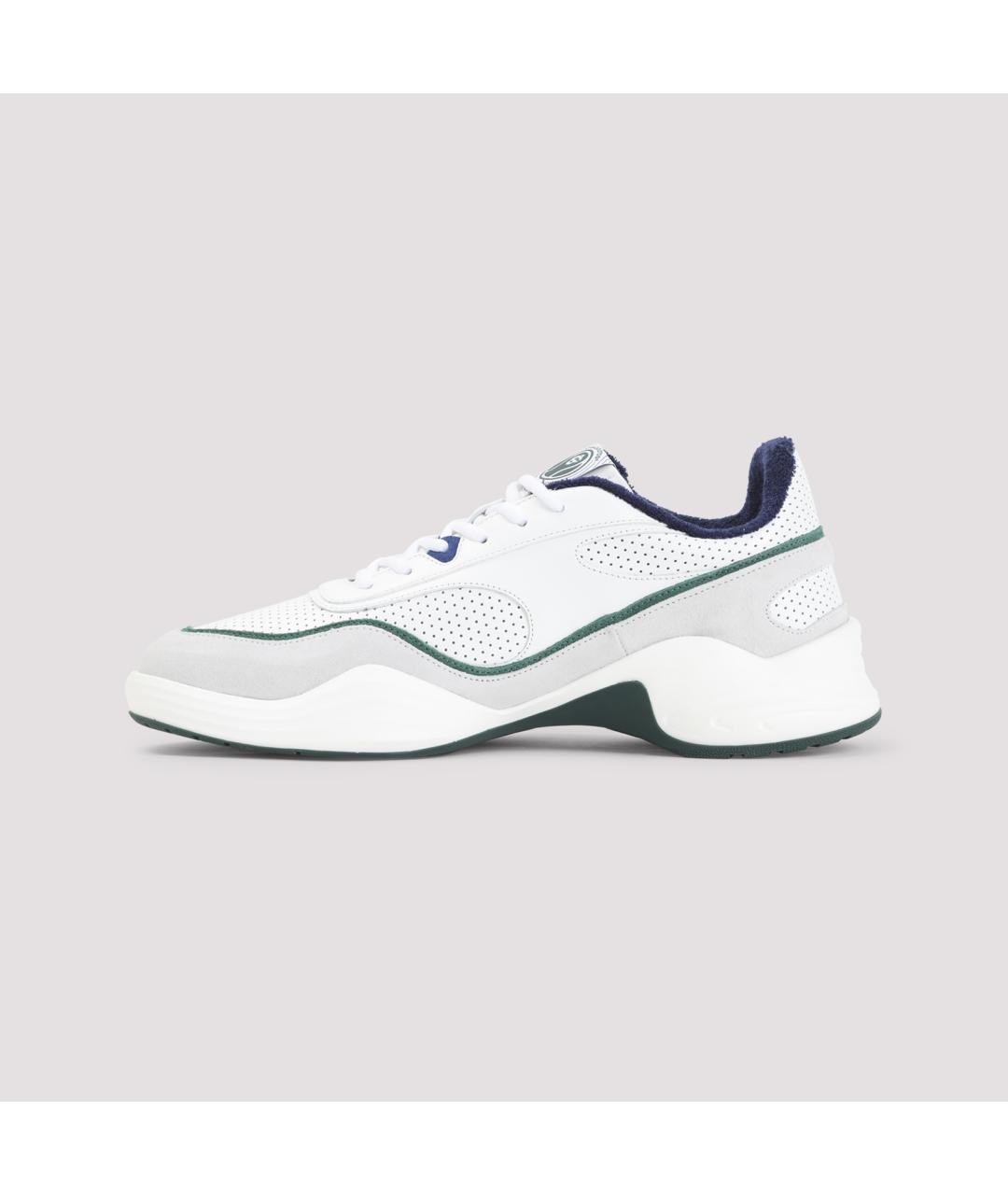 CASABLANCA Белые кожаные низкие кроссовки / кеды, фото 3