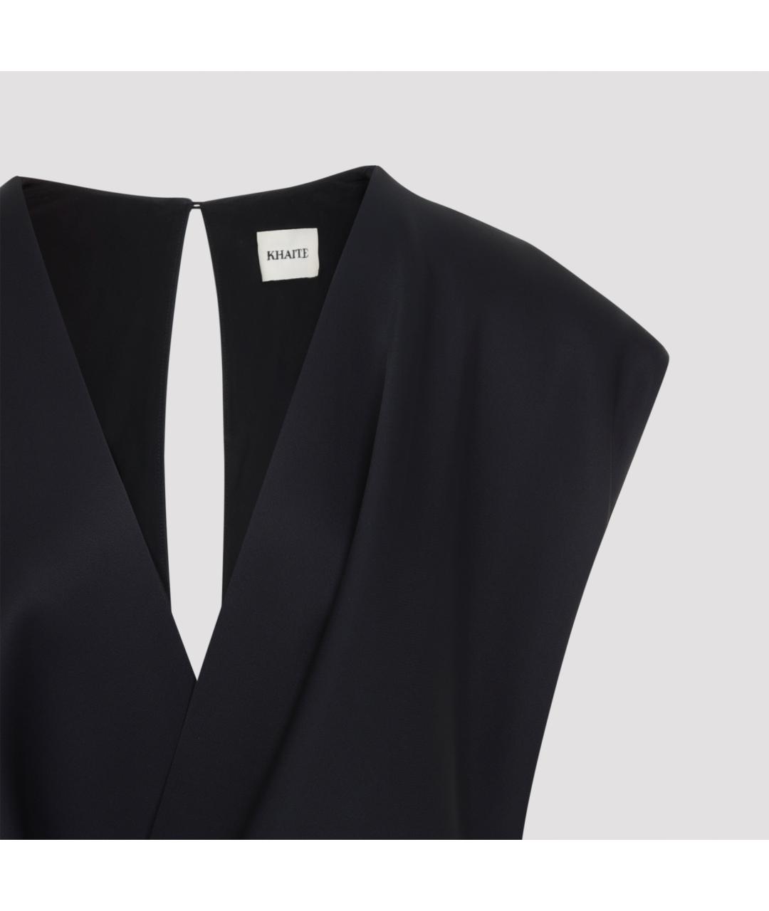KHAITE Черное повседневное платье, фото 4