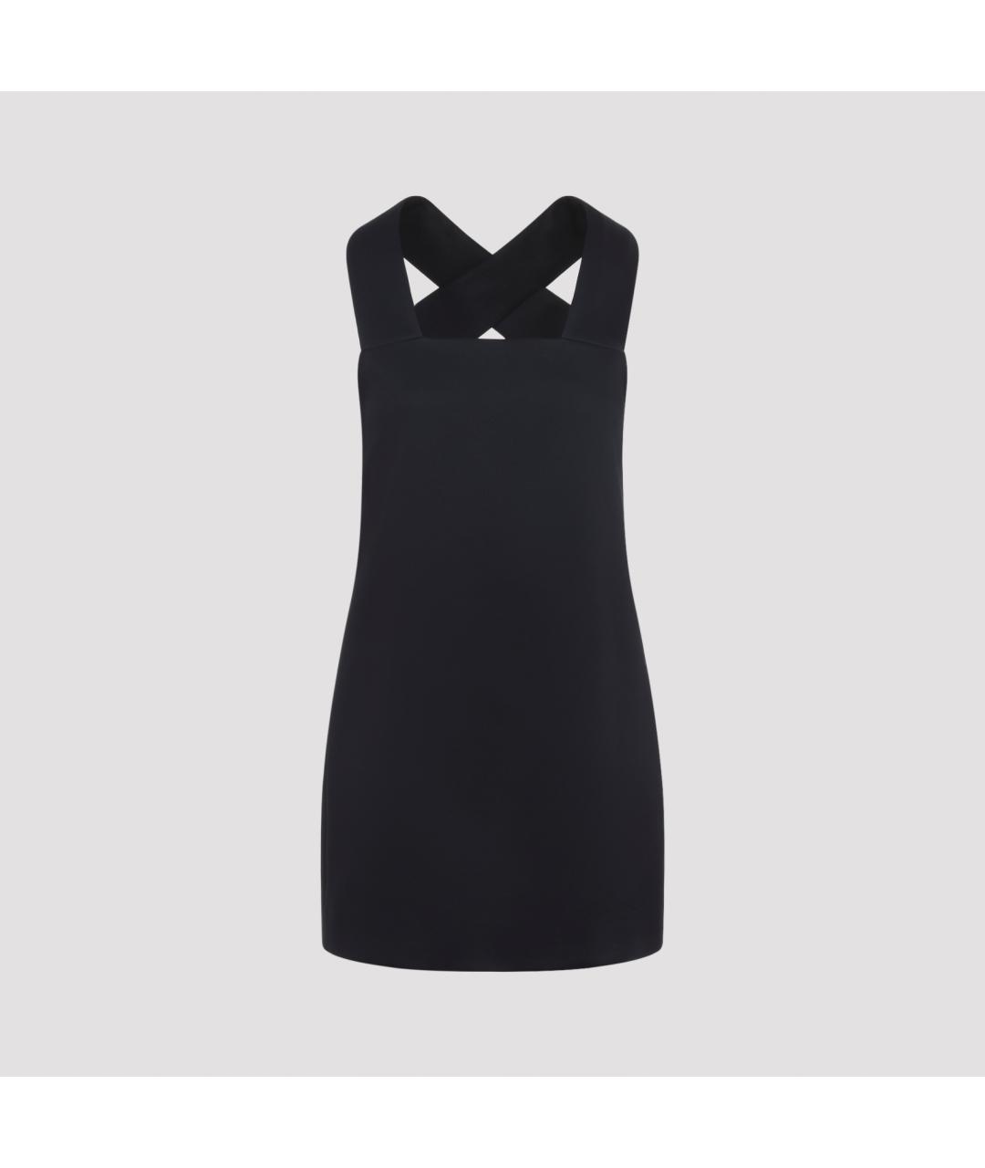 KHAITE Черное вискозное повседневное платье, фото 2