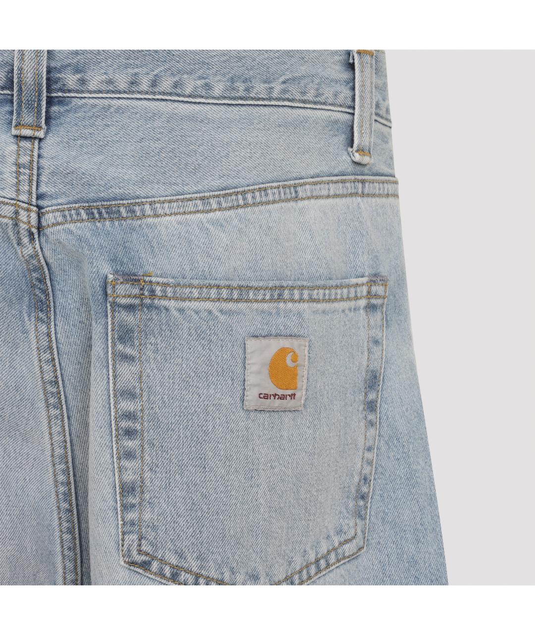 CARHARTT WIP Синие хлопковые повседневные брюки, фото 3