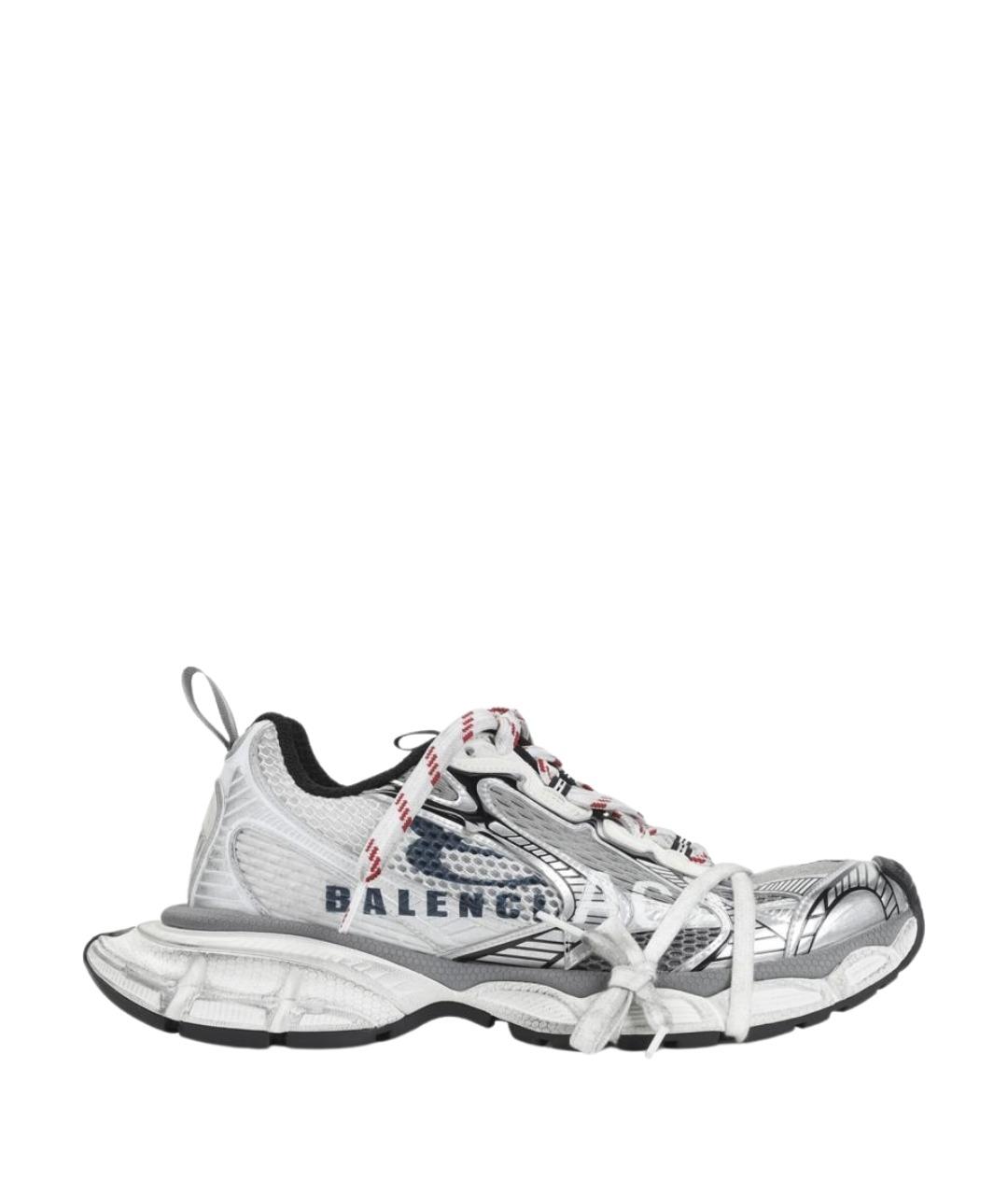 BALENCIAGA Белые синтетические низкие кроссовки / кеды, фото 1