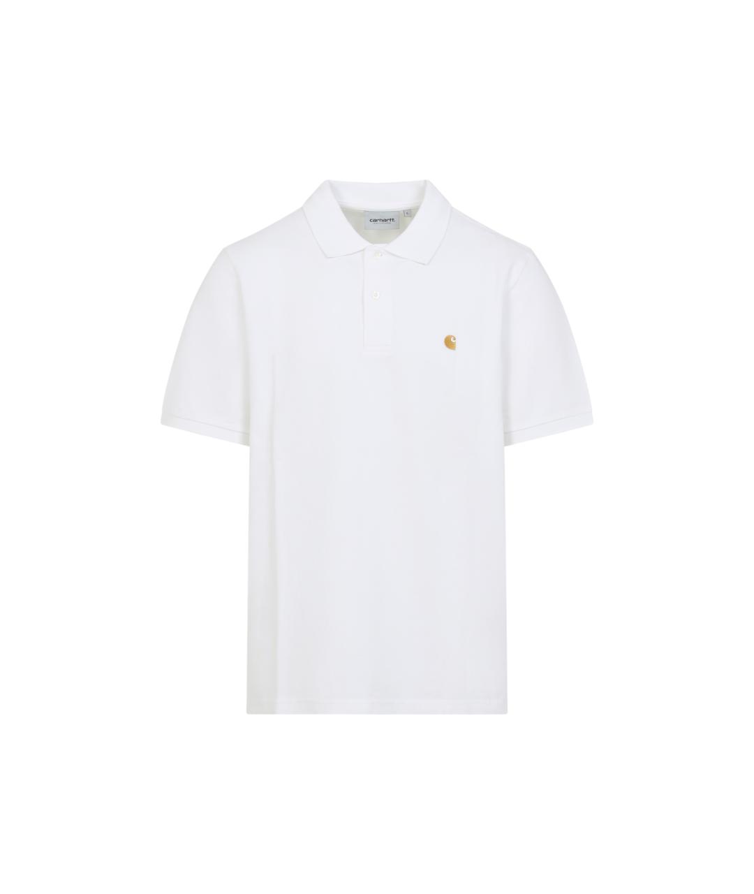 CARHARTT WIP Белое хлопковое поло с коротким рукавом, фото 1
