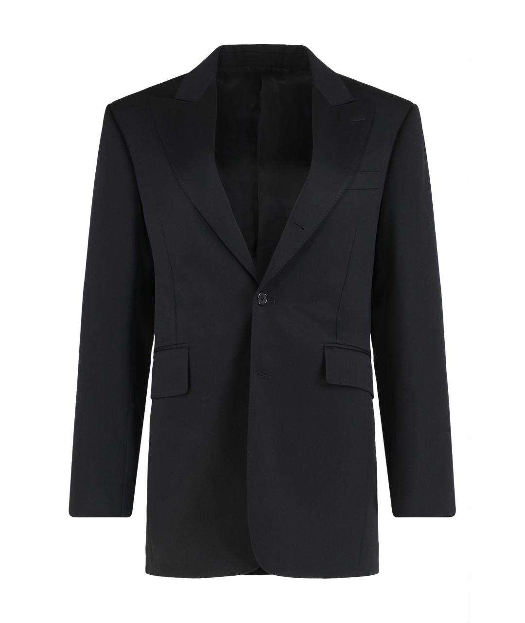 CELINE Черный шерстяной жакет/пиджак, фото 1