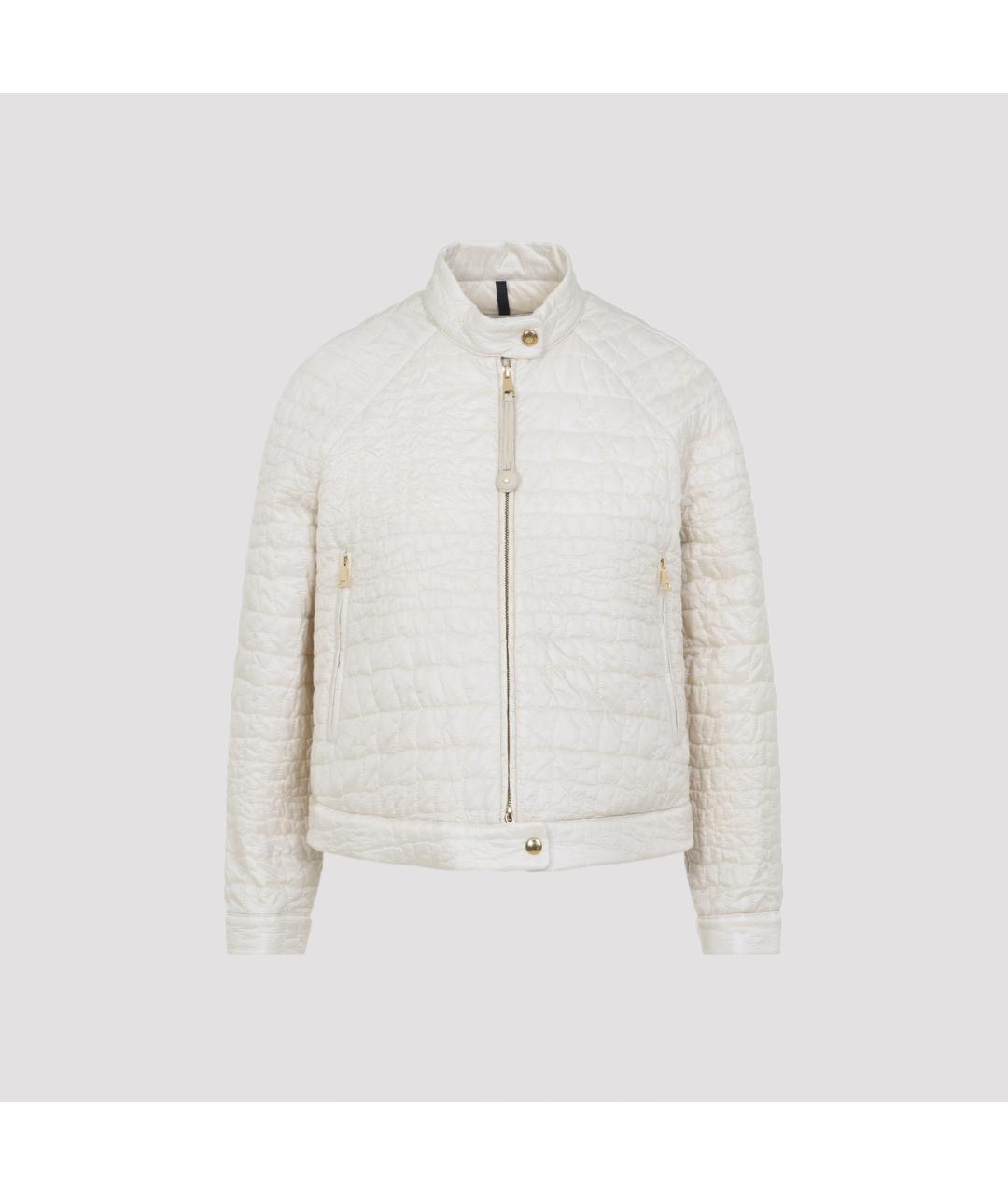 MONCLER Бежевая полиамидовая куртка, фото 2