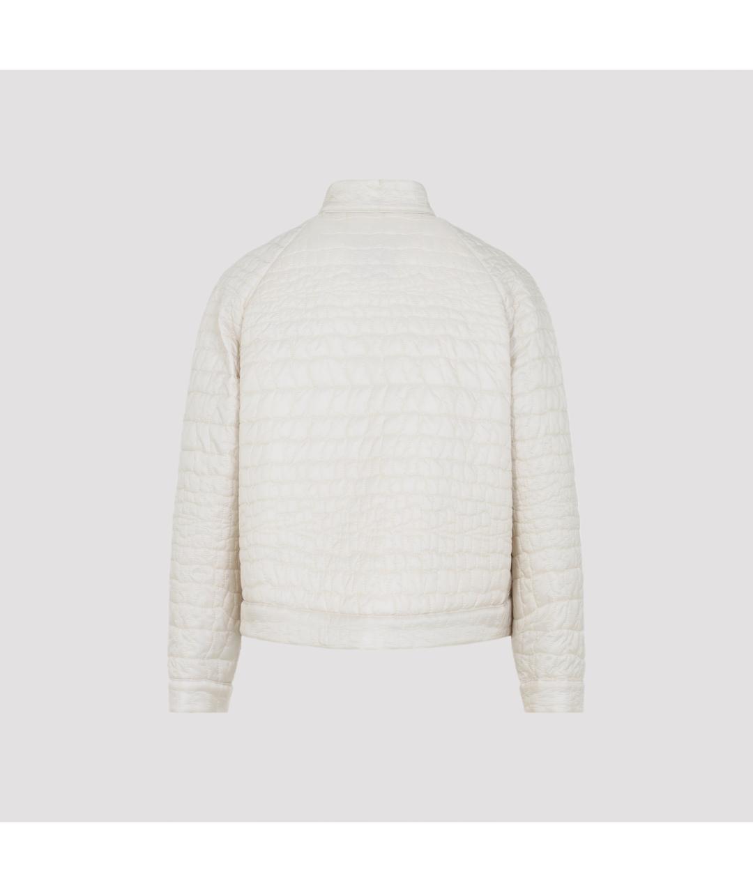 MONCLER Бежевая полиамидовая куртка, фото 3