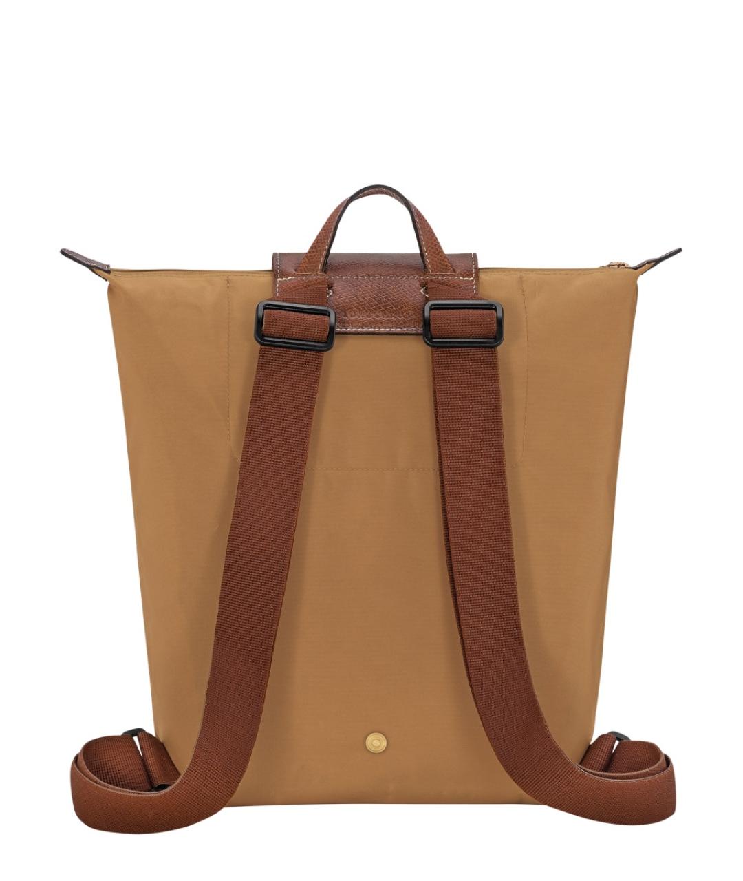 LONGCHAMP Бежевый синтетический рюкзак, фото 4