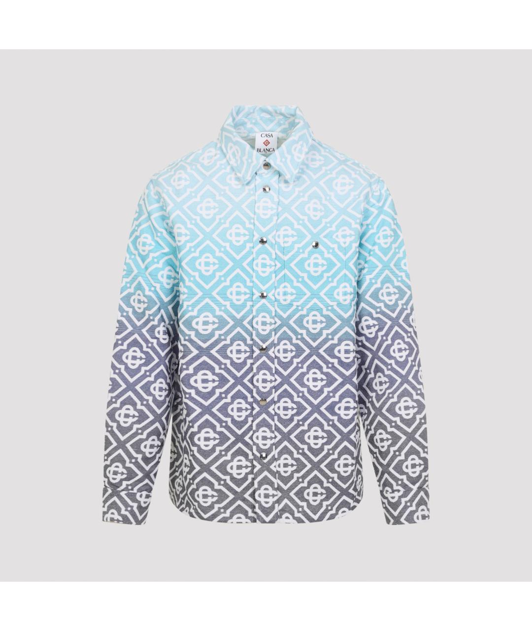 CASABLANCA Синяя полиэстеровая куртка, фото 2