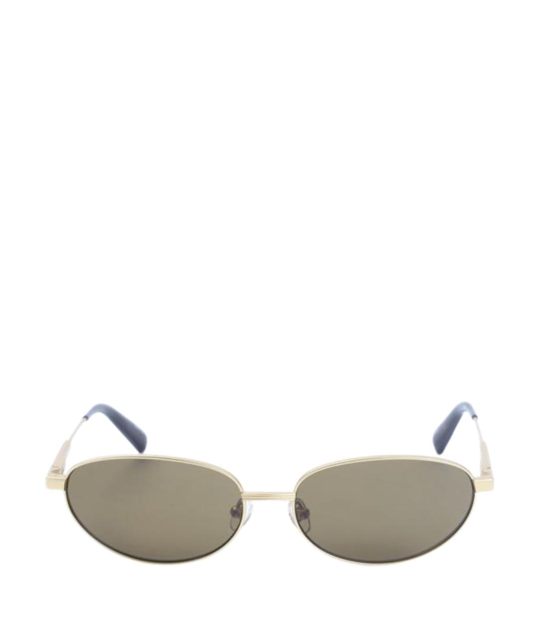 JACQUEMUS Золотые металлические солнцезащитные очки, фото 1