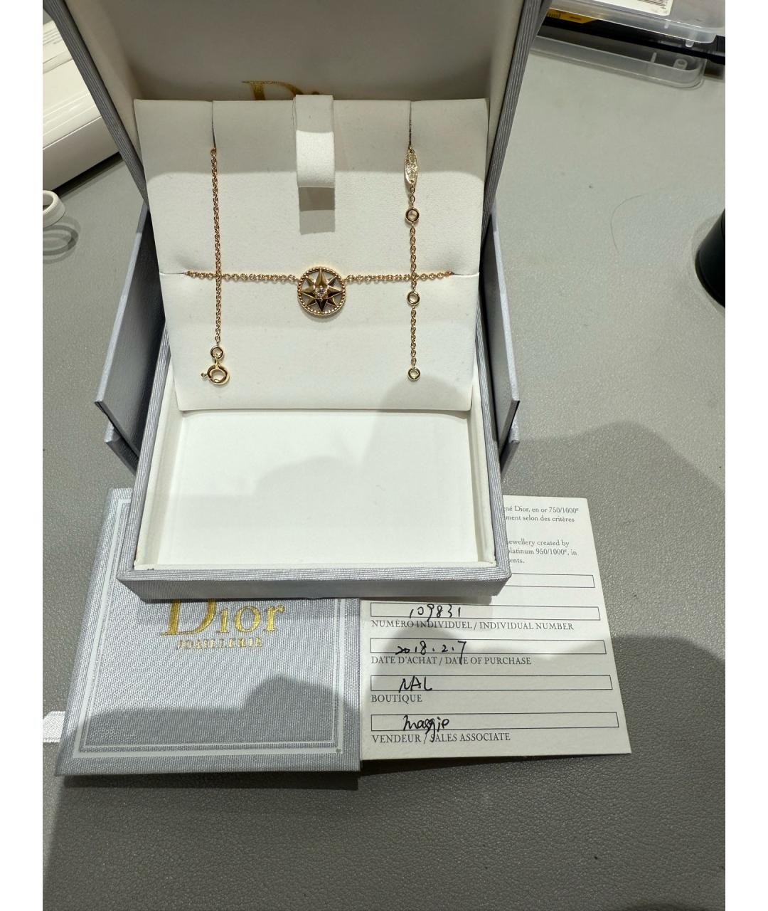 CHRISTIAN DIOR Золотая подвеска из желтого золота, фото 5