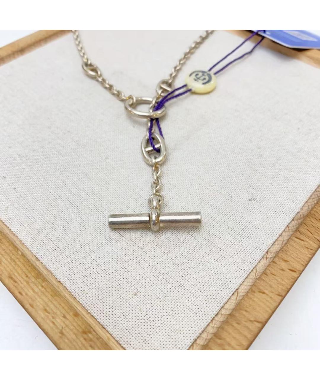 HERMES Серебряное серебряное колье, фото 4