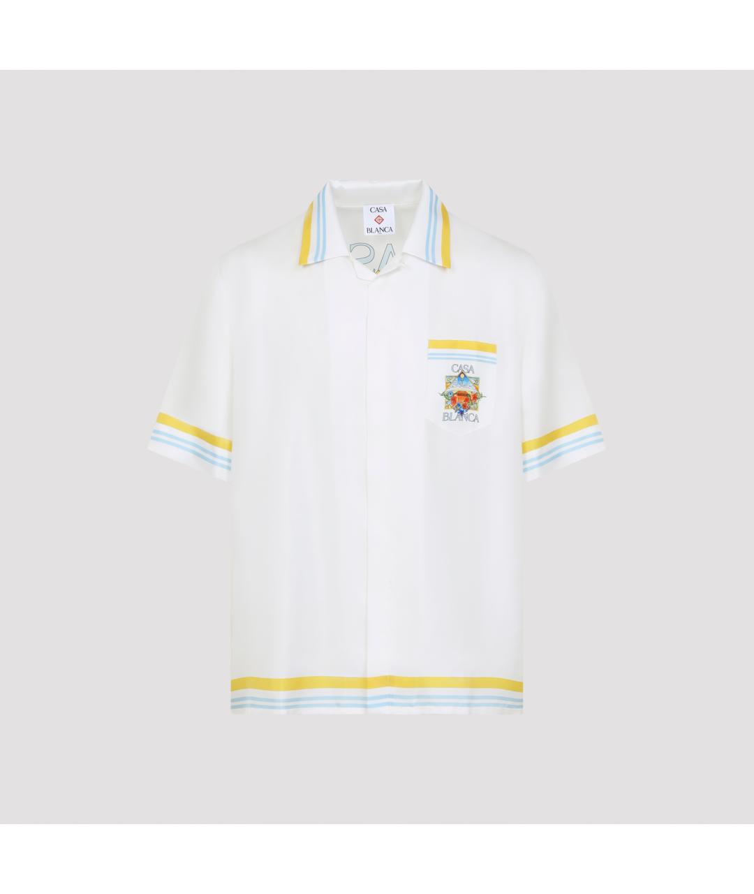 CASABLANCA Белая шелковая кэжуал рубашка, фото 2